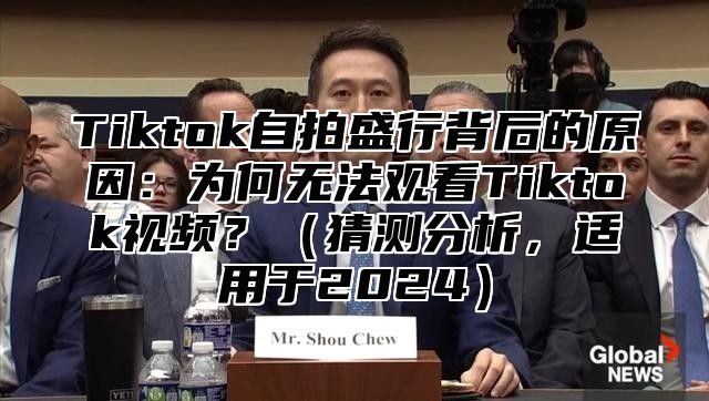 Tiktok自拍盛行背后的原因：为何无法观看Tiktok视频？猜测分析，适用于2025