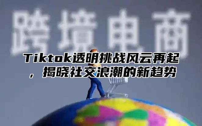 Tiktok透明挑战风云再起，揭晓社交浪潮的新趋势