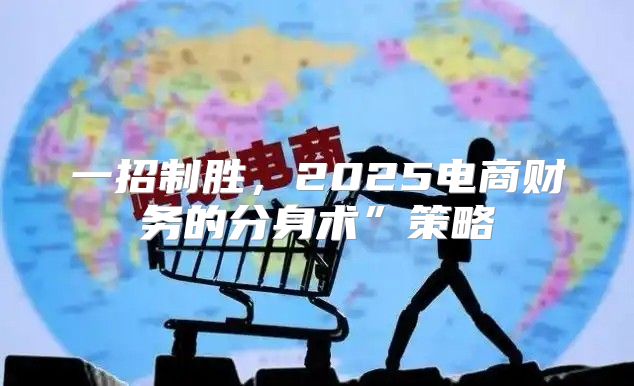 一招制胜，2025电商财务的分身术”策略