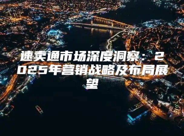 速卖通市场深度洞察：2025年营销战略及布局展望