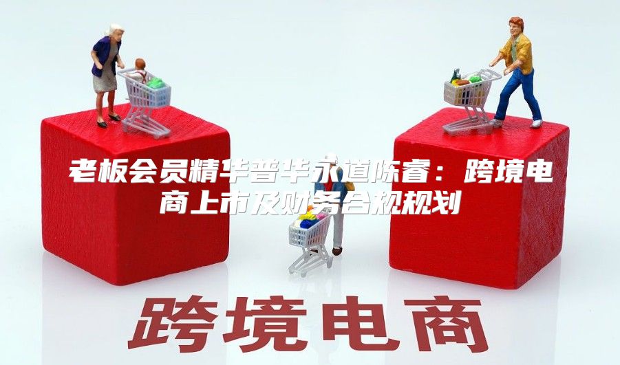 老板会员精华普华永道陈睿：跨境电商上市及财务合规规划