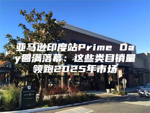 亚马逊印度站Prime Day圆满落幕：这些类目销量领跑2025年市场