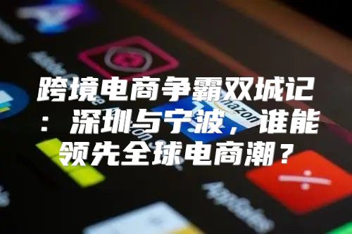 跨境电商争霸双城记：深圳与宁波，谁能领先全球电商潮？