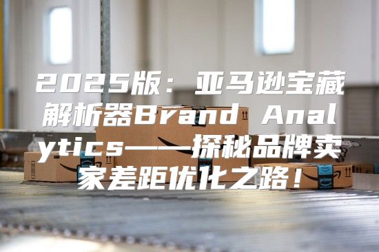 2025版：亚马逊宝藏解析器Brand Analytics——探秘品牌卖家差距优化之路！