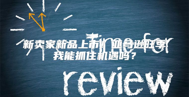 新卖家新品上市！亚马逊旺季我能抓住机遇吗？