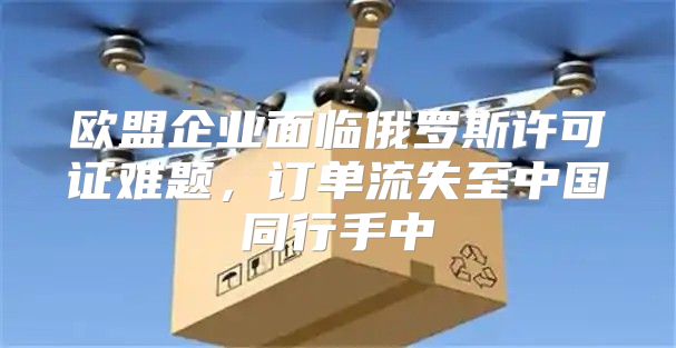 欧盟企业面临俄罗斯许可证难题，订单流失至中国同行手中