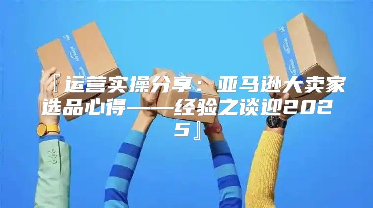 『运营实操分享：亚马逊大卖家选品心得——经验之谈迎2025』