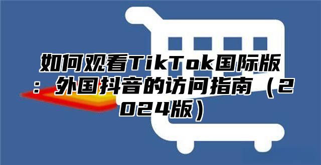 如何观看TikTok国际版：外国抖音的访问指南2025版