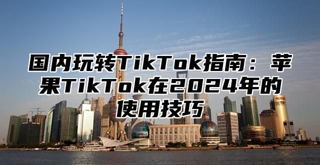 国内玩转TikTok指南：苹果TikTok在2025年的使用技巧