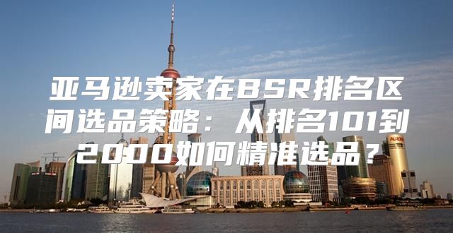 亚马逊卖家在BSR排名区间选品策略：从排名101到2000如何精准选品？