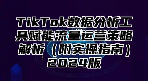 TikTok数据分析工具赋能流量运营策略解析附实操指南2025版