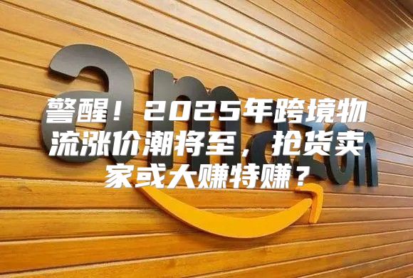 警醒！2025年跨境物流涨价潮将至，抢货卖家或大赚特赚？
