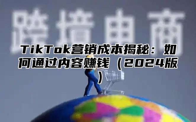 TikTok营销成本揭秘：如何通过内容赚钱2025版