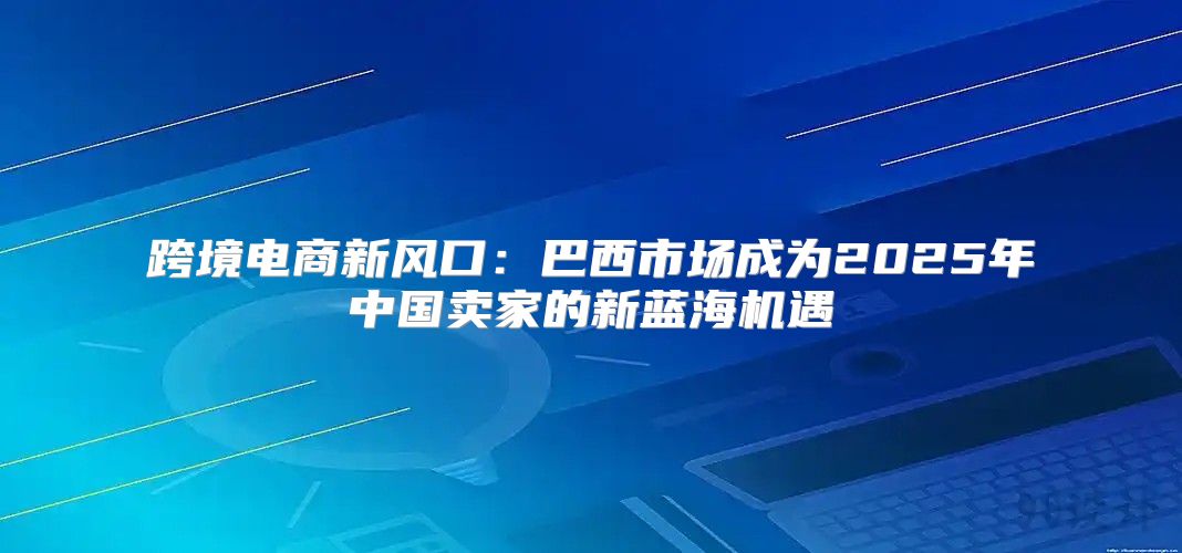 跨境电商新风口：巴西市场成为2025年中国卖家的新蓝海机遇