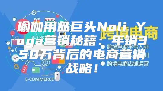 瑜伽用品巨头Noli Yoga营销秘籍：年销350万背后的电商营销战略！