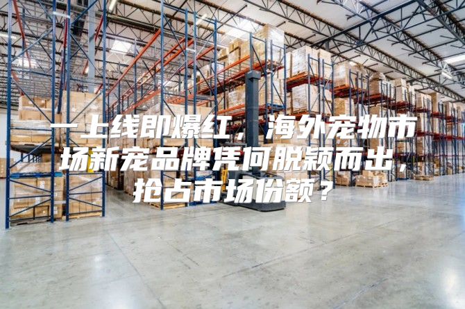 一上线即爆红，海外宠物市场新宠品牌凭何脱颖而出，抢占市场份额？