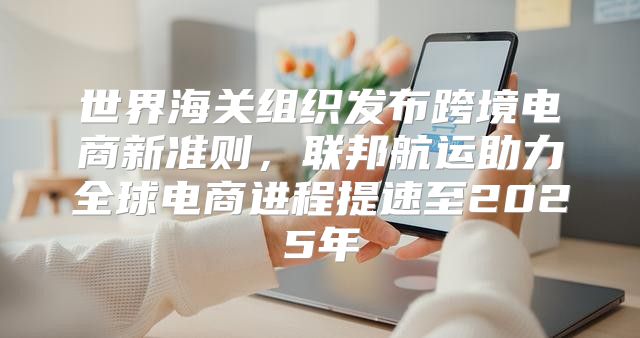 世界海关组织发布跨境电商新准则，联邦航运助力全球电商进程提速至2025年