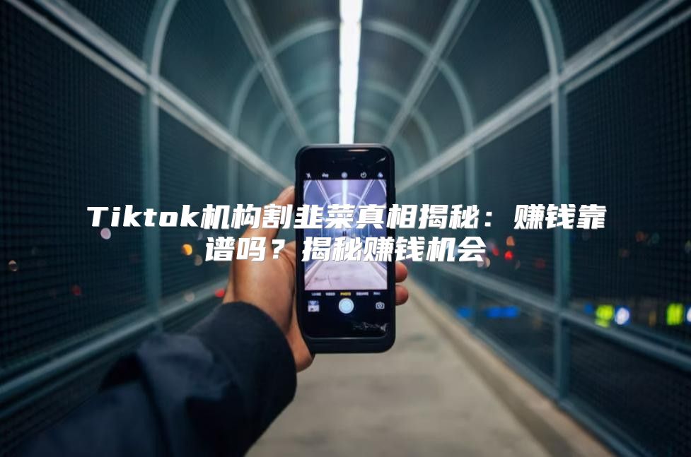 Tiktok机构割韭菜真相揭秘：赚钱靠谱吗？揭秘赚钱机会