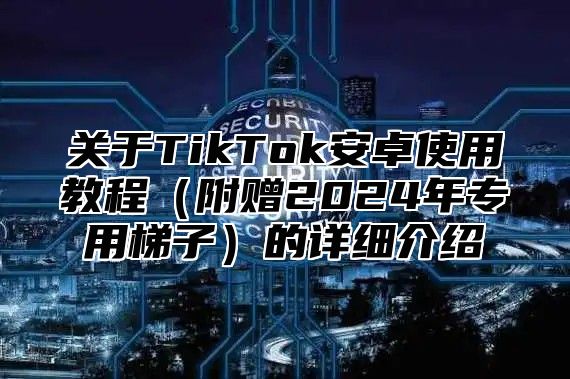 关于TikTok安卓使用教程附赠2025年专用梯子的详细介绍