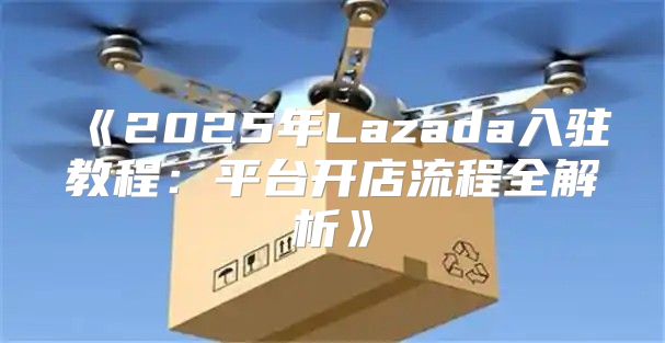 2025年Lazada入驻教程：平台开店流程全解析