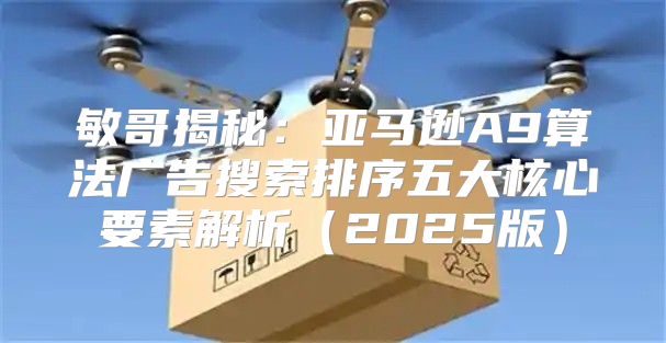 敏哥揭秘：亚马逊A9算法广告搜索排序五大核心要素解析2025版
