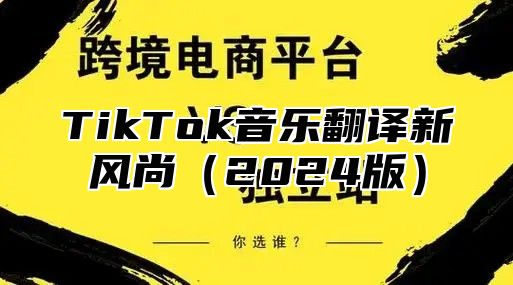 TikTok音乐翻译新风尚2025版