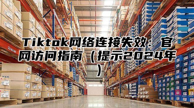 Tiktok网络连接失效：官网访问指南提示2025年