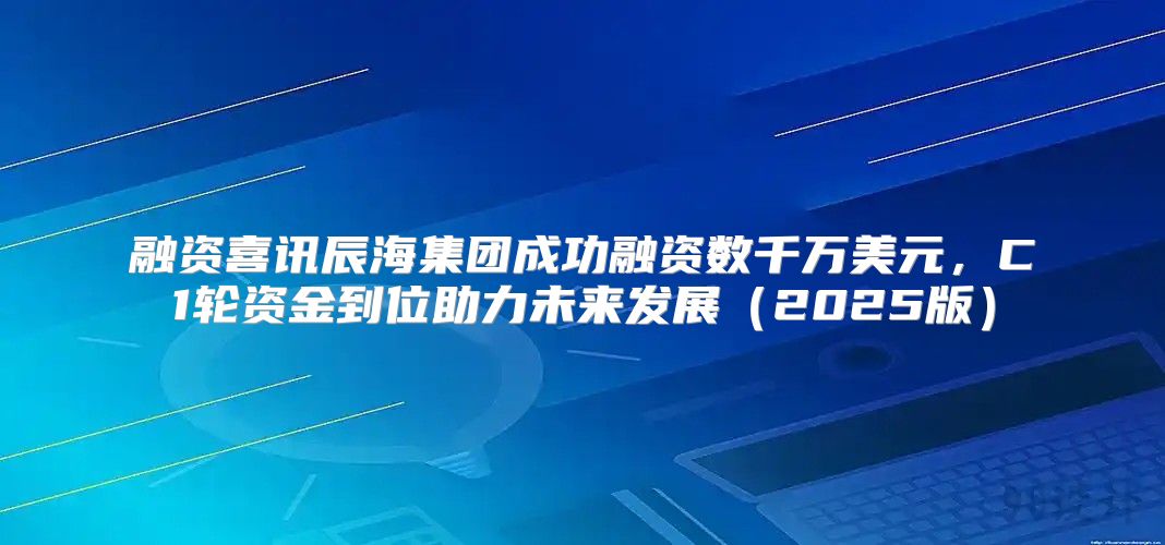 融资喜讯辰海集团成功融资数千万美元，C1轮资金到位助力未来发展2025版