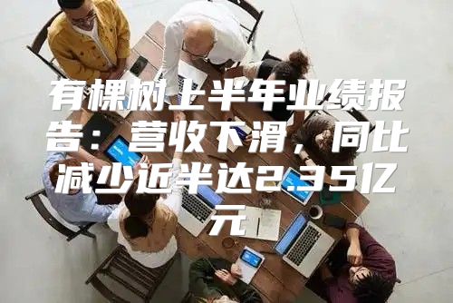 有棵树上半年业绩报告：营收下滑，同比减少近半达2.35亿元