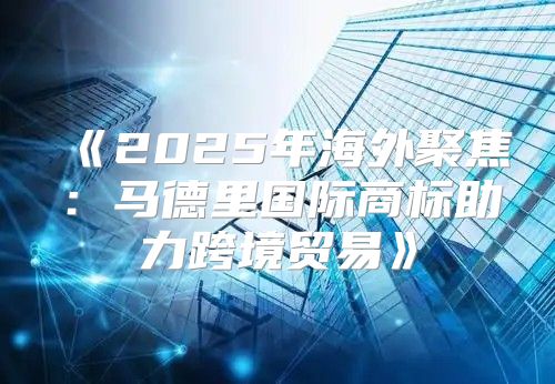 2025年海外聚焦：马德里国际商标助力跨境贸易