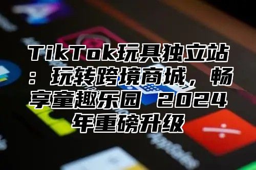 TikTok玩具独立站：玩转跨境商城，畅享童趣乐园 2025年重磅升级
