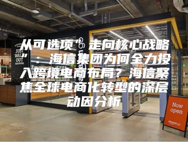 从可选项”走向核心战略”：海信集团为何全力投入跨境电商布局？海信聚焦全球电商化转型的深层动因分析