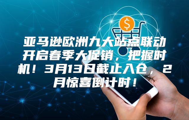 亚马逊欧洲九大站点联动开启春季大促销，把握时机！3月13日截止入仓，2月惊喜倒计时！