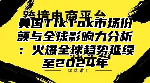 美国TikTok市场份额与全球影响力分析：火爆全球趋势延续至2025年