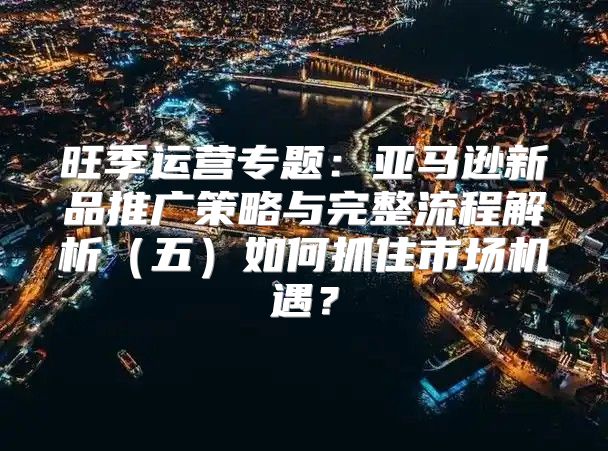 旺季运营专题：亚马逊新品推广策略与完整流程解析五如何抓住市场机遇？