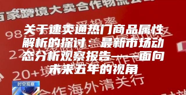 关于速卖通热门商品属性解析的探讨：最新市场动态分析观察报告——面向未来五年的视角