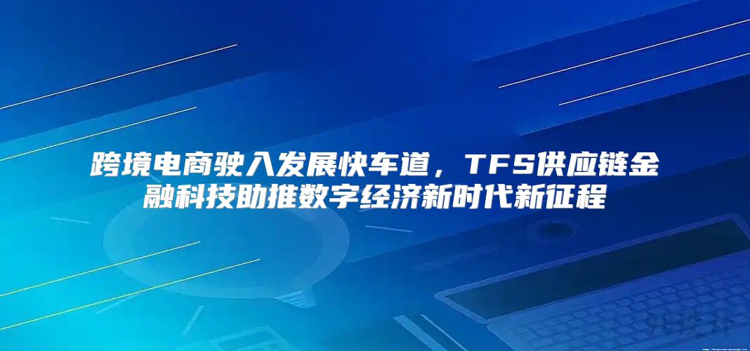 跨境电商驶入发展快车道，TFS供应链金融科技助推数字经济新时代新征程