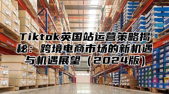 Tiktok英国站运营策略揭秘：跨境电商市场的新机遇与机遇展望2025版