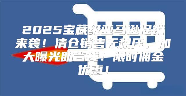2025宝藏级亚马逊促销来袭！清仓销售无积压，加大曝光助省钱！限时佣金优惠！