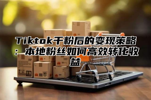 Tiktok千粉后的变现策略：本地粉丝如何高效转化收益