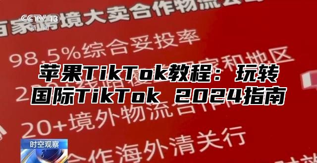 苹果TikTok教程：玩转国际TikTok 2025指南