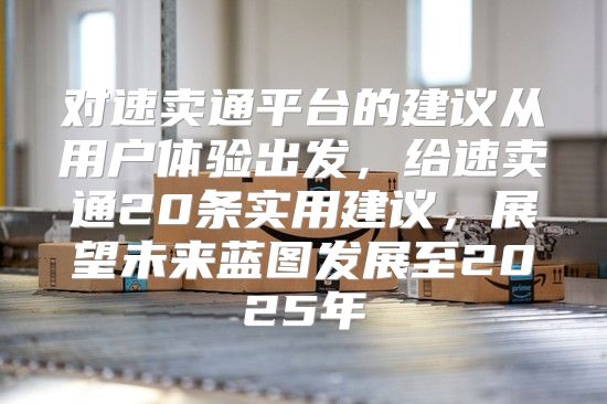 对速卖通平台的建议从用户体验出发，给速卖通20条实用建议，展望未来蓝图发展至2025年