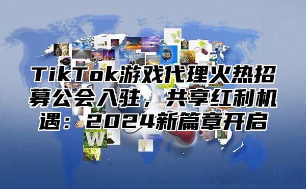 TikTok游戏代理火热招募公会入驻，共享红利机遇：2025新篇章开启