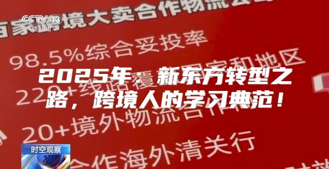 2025年：新东方转型之路，跨境人的学习典范！