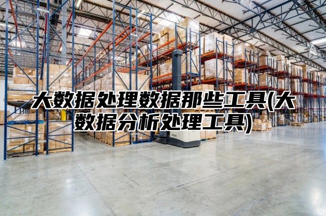 大数据处理数据那些工具(大数据分析处理工具)
