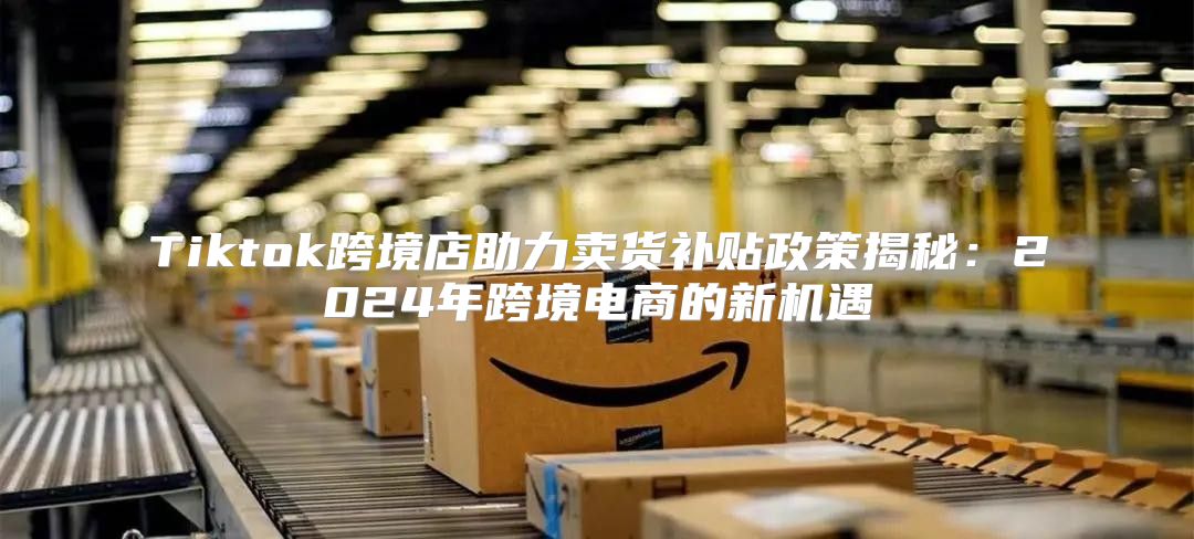Tiktok跨境店助力卖货补贴政策揭秘：2025年跨境电商的新机遇