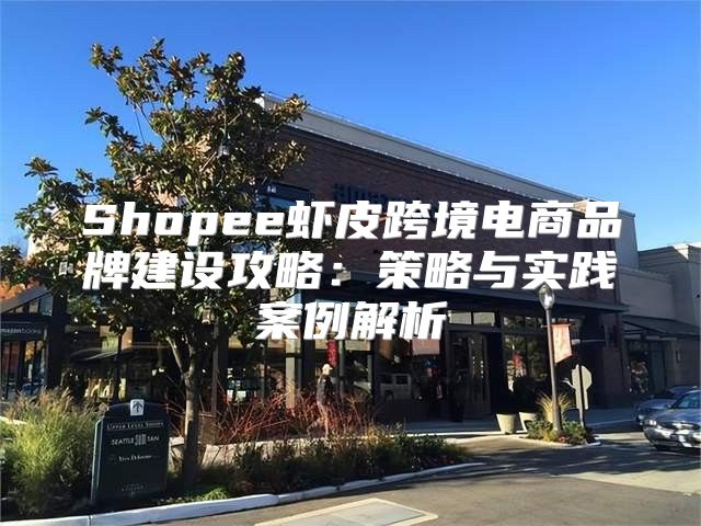 Shopee虾皮跨境电商品牌建设攻略：策略与实践案例解析
