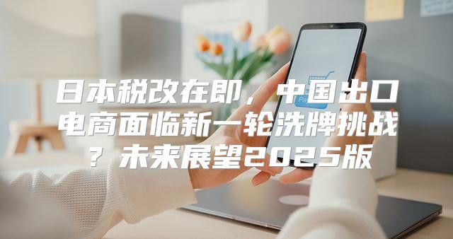 日本税改在即，中国出口电商面临新一轮洗牌挑战？未来展望2025版