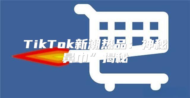 TikTok新潮热品：神秘鼻巾”揭秘