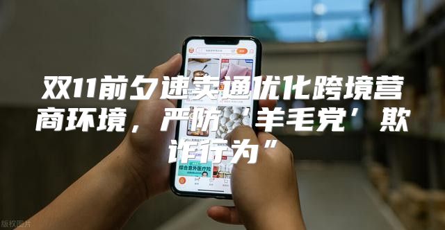 双11前夕速卖通优化跨境营商环境，严防‘羊毛党’欺诈行为”
